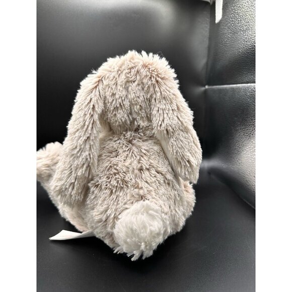 Melissa and Doug Plush Burrow Bunny Brown White Rabbit Big Feet Stuffed Animal - Picture 5 of 10